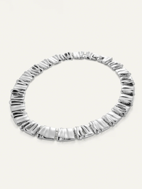 Sundra Collar in High Polish Silver by JENNY BIRD-HIGH POLISH SILVER-AMY Atelier