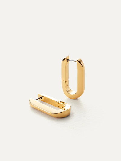U-Link Gold Earrings