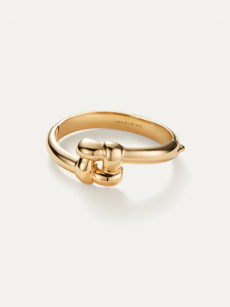 JENNY BIRD Woven Square Bangle in High Polish Gold – AMY Atelier