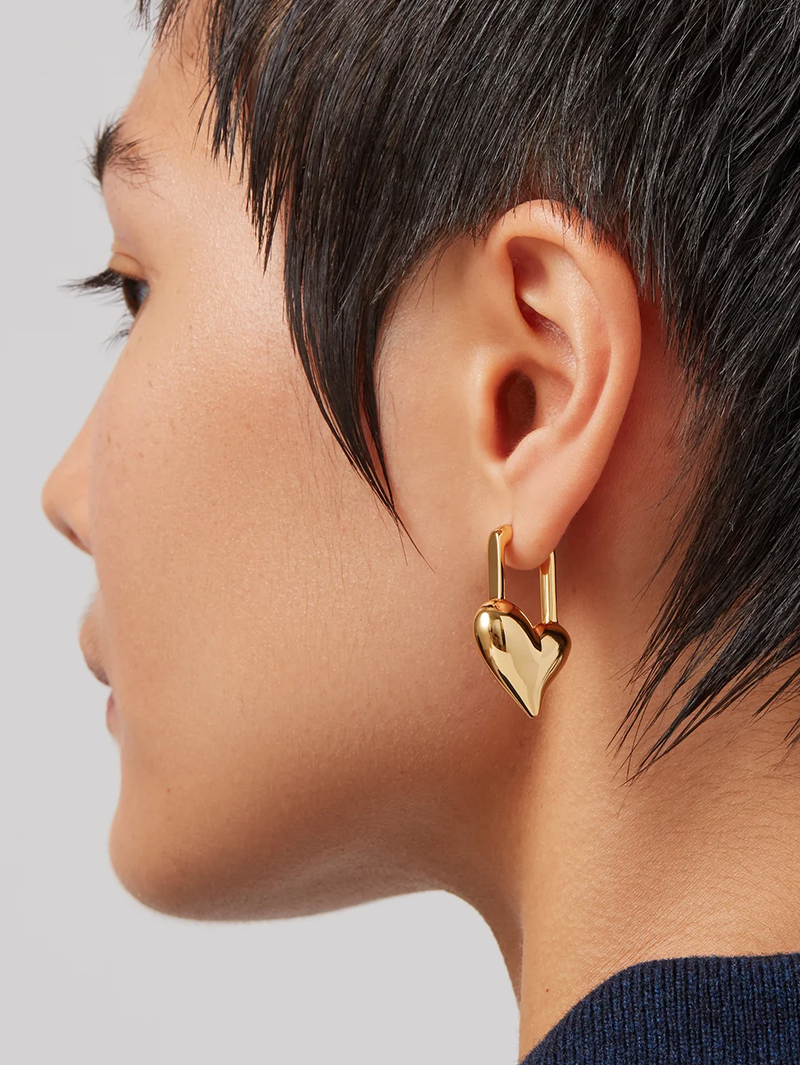 Padlock Heart Earrings