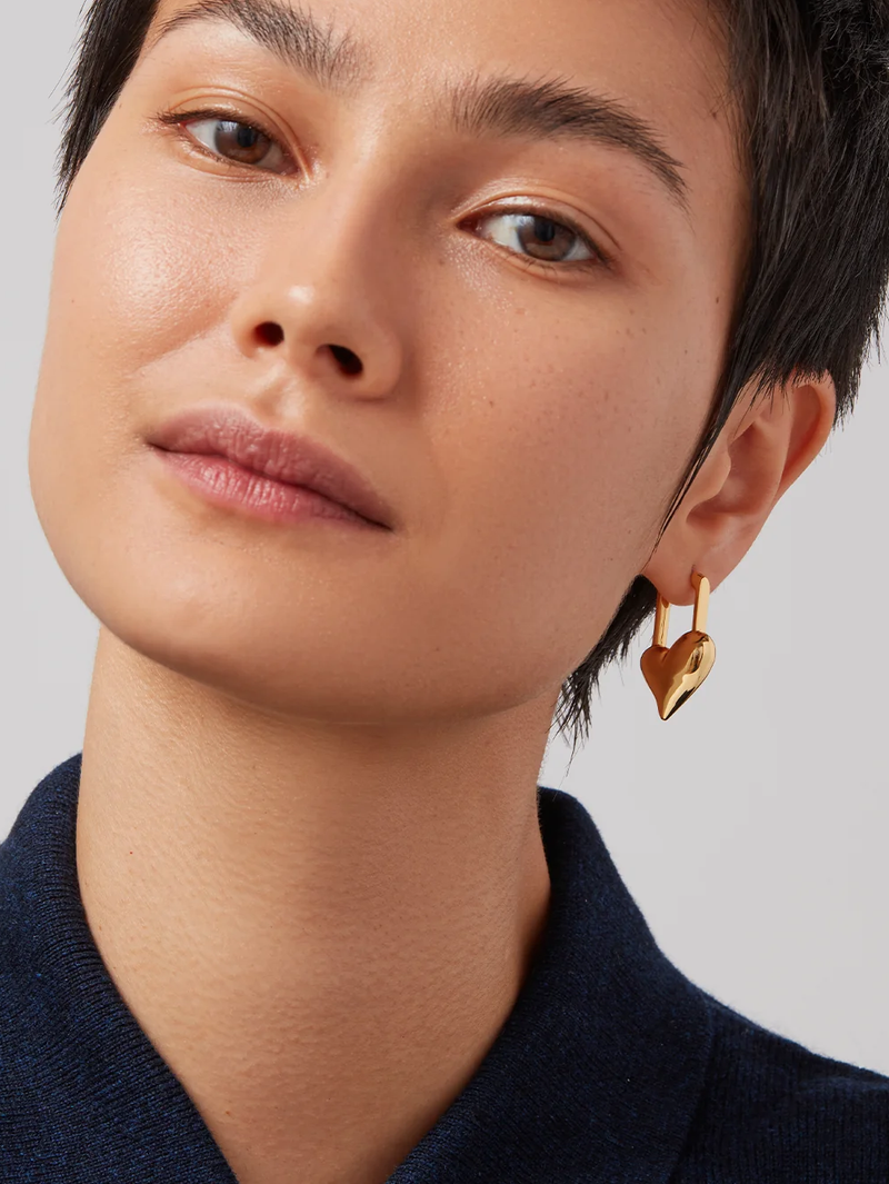 Padlock Heart Earrings