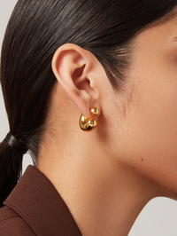 Tome Hoops Medium in High Polish Gold