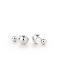 Aurora Studs In High Polish Silver