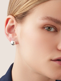Aurora Studs In High Polish Silver