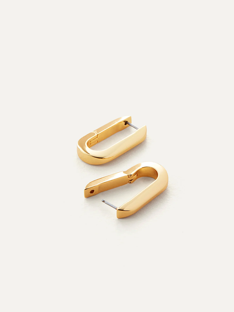 U-Link Gold Earrings