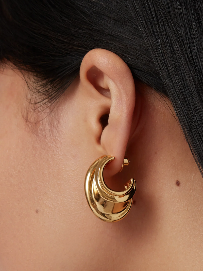 Leona Gold Hoop Earrings