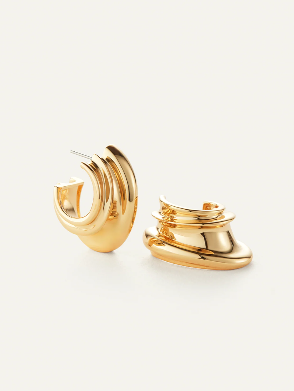 Leona Gold Hoop Earrings