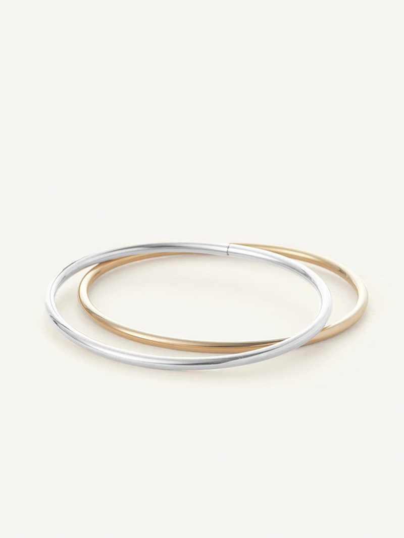 Dane Two-Tone Bangle Set