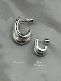 Florence Earrings in Two Tone