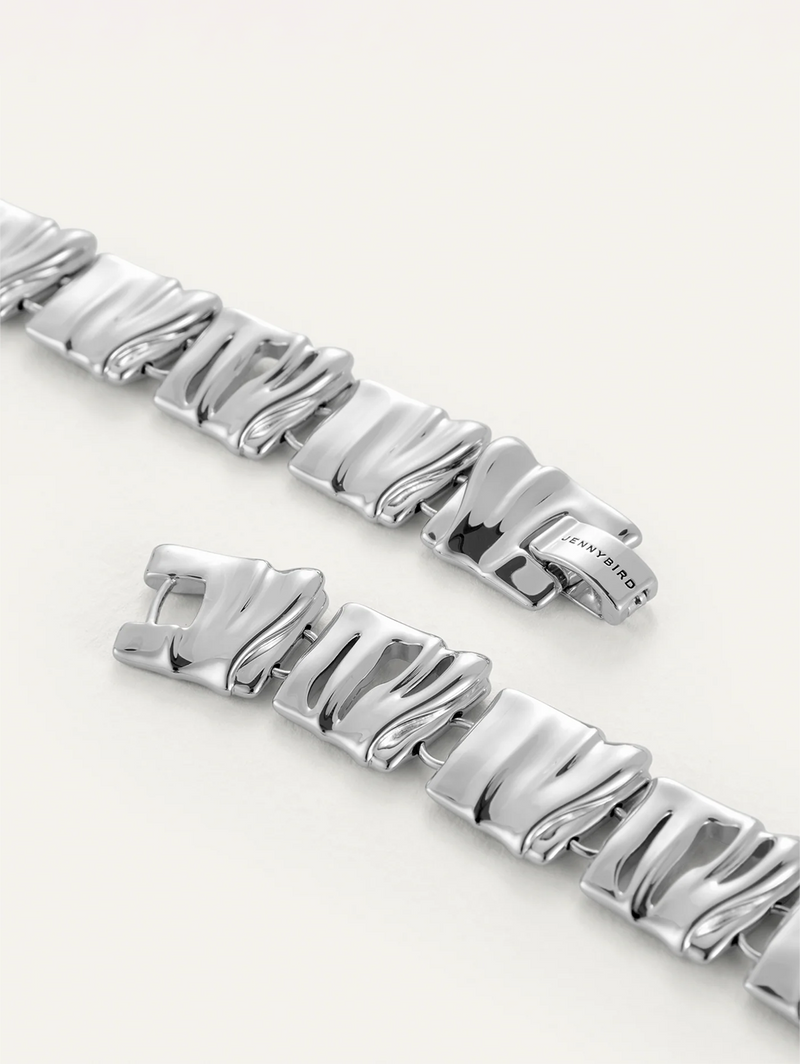 Sundra Collar in High Polish Silver