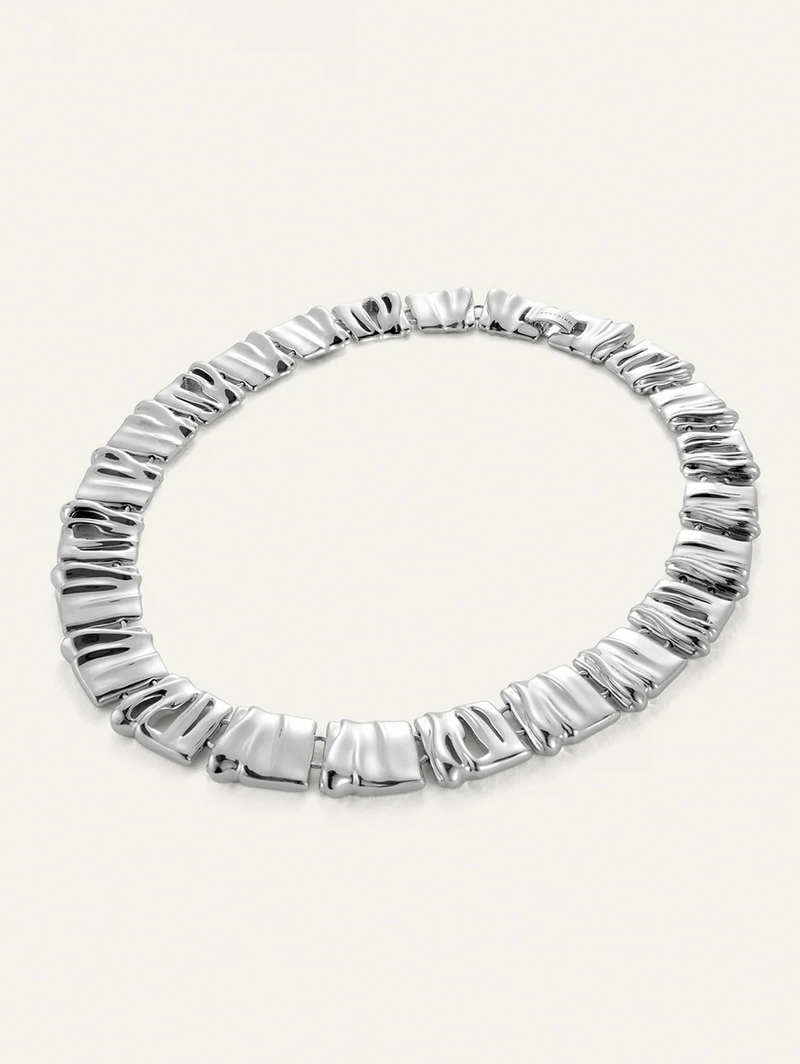 Sundra Collar in High Polish Silver