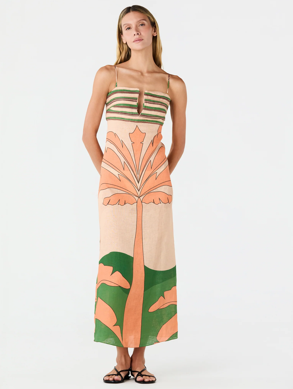 juan de dios agua alta linen dress Buy Juan De Dios Blue Agua Alta Amazonas Print Cover Up For Women Online