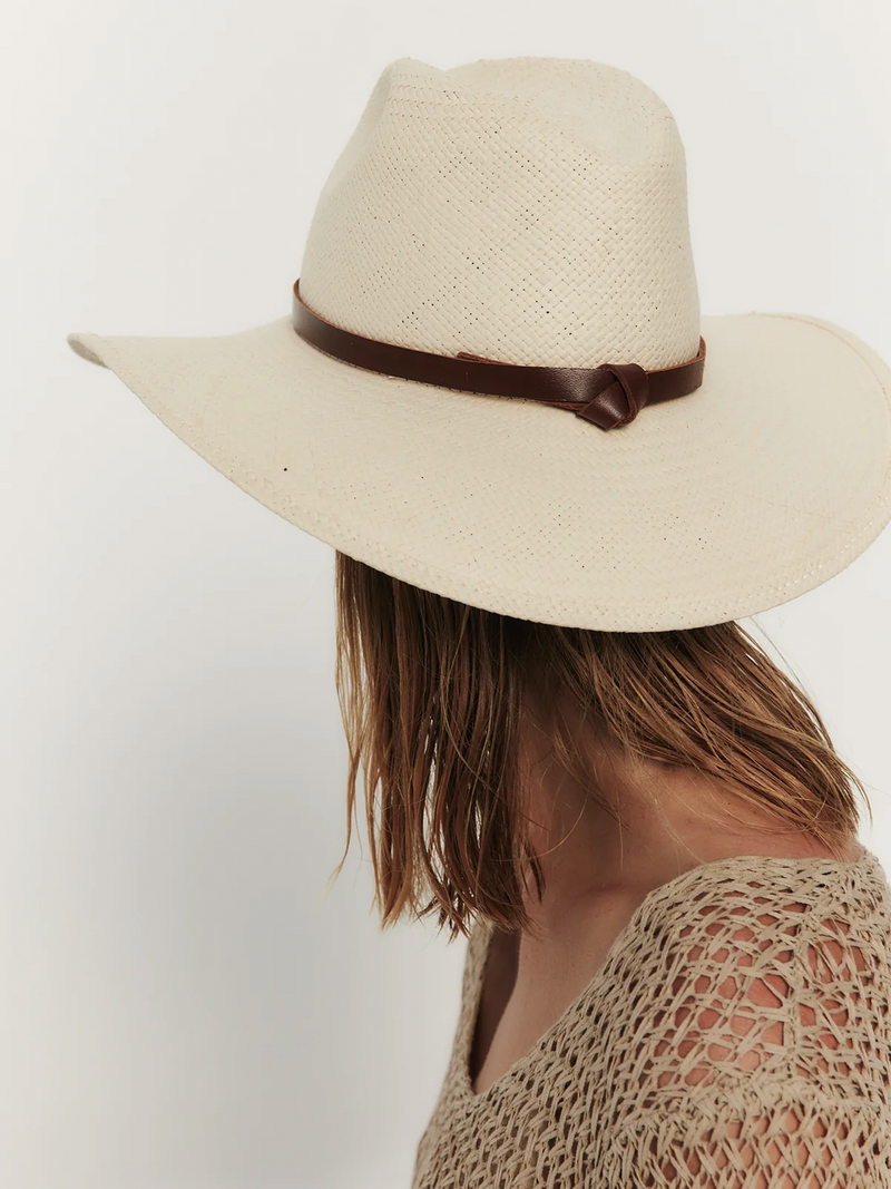 Judith Packable Straw Hat in Natural