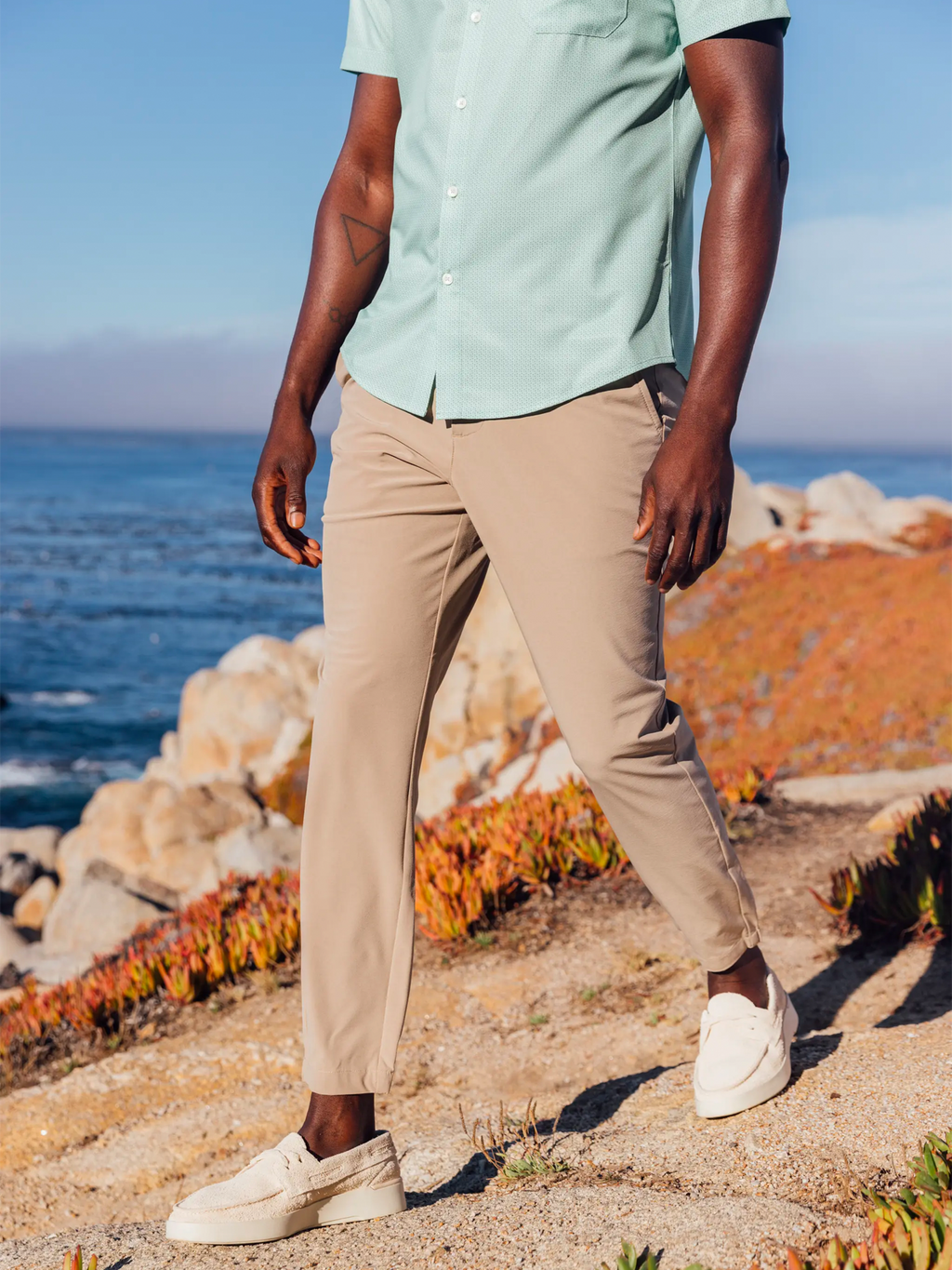 Helmsman Jogger Pant in Beige Khaki