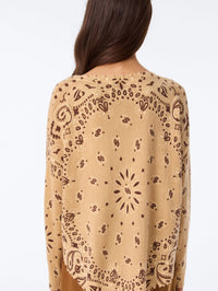 KUJTEN Mela Bandana Bico Pullover in Latte Anis – Image 4