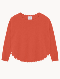 Mela Cashmere Sweater in Solid Clay by KUJTEN - View 2