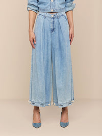 L'AGENCE ELIAS HIGH RISE CONVERTABLE WIDE LEG PANT IN OXNARD - 2