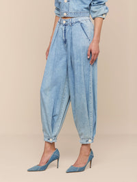 L'AGENCE ELIAS HIGH RISE CONVERTABLE WIDE LEG PANT IN OXNARD - 4