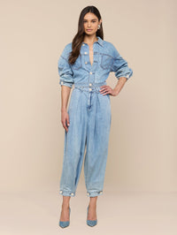 L'AGENCE GAINES BALLOON SLEEVE JACKET IN OXNARD - 3