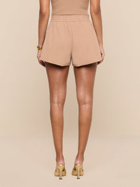 L'AGENCE GRAYSON DOLPHIN SHORT IN LIGHT HAZELNUT/CAPRI BLUE - 5