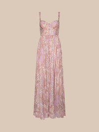 L'AGENCE ROSETTE MAXI DRESS IN TRADITIONAL PAISLEY - 6