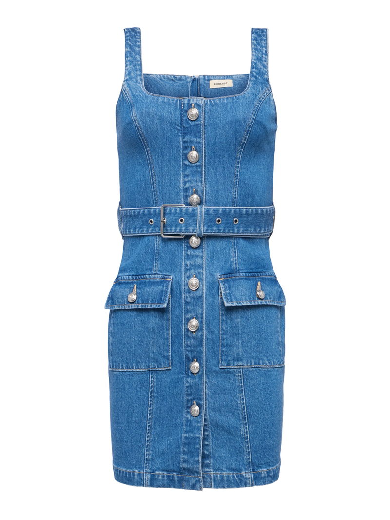 Midy Denim Button-Front Dress