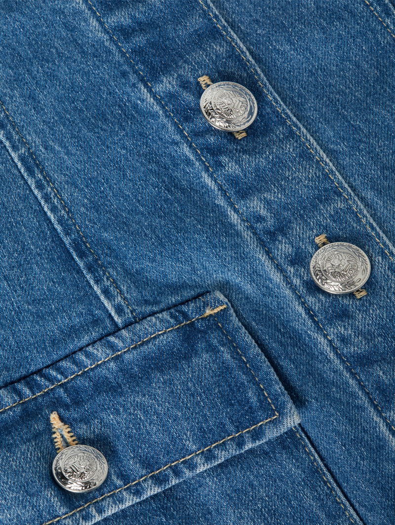 Midy Denim Button-Front Dress