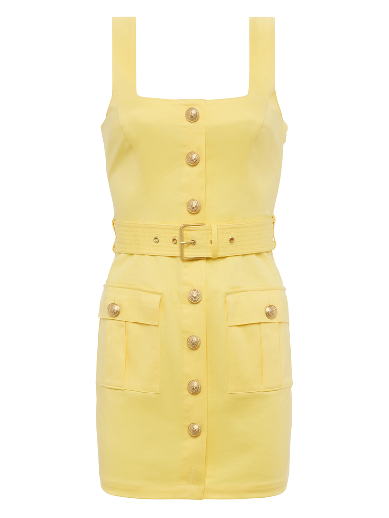 Midy Button-Front Dress