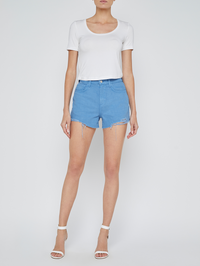 Beck Raw-Hem Denim Short