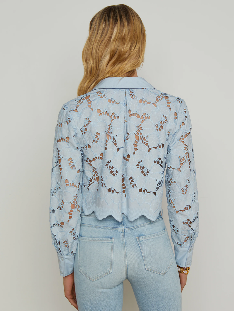 Seychelle Lace Cropped Blouse