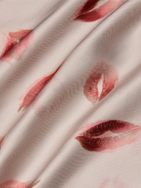 Akiya Satin Red Faded Kiss Maxi Dress