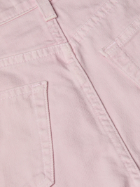 L'AGENCE Beck Raw-Hem Jean Short in ICY LILAC – Image 5