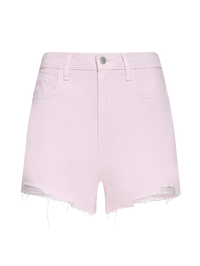 L'AGENCE Beck Raw-Hem Jean Short in ICY LILAC – Image 6