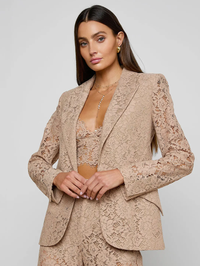 Chamberlain Lace Blazer by L'AGENCE-CAPPUCCINO-AMY Atelier