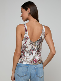 Eddie Bias Satin Tank by L'AGENCE - View 4