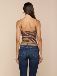L'AGENCE ELOWEN UNDERWIRE BODYSUIT IN SEPIA SWIRL in SEPIA SWIRL – Image 4