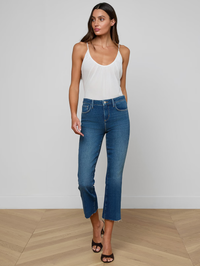 L'AGENCE Gelina Ruched Bodysuit in White – Image 5