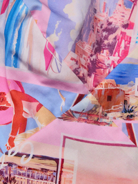 L'AGENCE Kaori Bralette Top in LIGHT PINK POSTCARD PRINT – Image 4