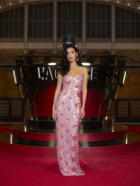 Karma Sequin Floral Maxi Dress by L'AGENCE - View 7