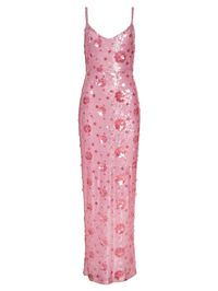 Karma Sequin Floral Maxi Dress by L'AGENCE - View 8