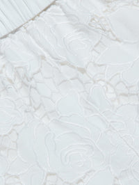 L'AGENCE Laina Eyelet Short in Ivory in IVORY – Image 5