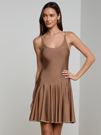 Lana Knit Flare Dress by L'AGENCE - View 4