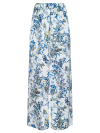 L'AGENCE Lillian Silk Wide-Leg Pant in GREY WATERCOLOR BUTTERFLIES – Image 5