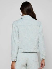 L'AGENCE Maven Slim Jacquard Jacket in CLOUD DAMASK – Image 7