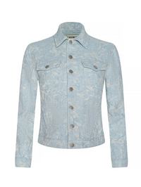L'AGENCE Maven Slim Jacquard Jacket in CLOUD DAMASK – Image 8