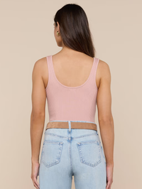 L'AGENCE Nica Scoopneck Bodysuit in Misty Rose in MISTY ROSE – Image 2