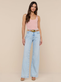 L'AGENCE Nica Scoopneck Bodysuit in Misty Rose in MISTY ROSE – Image 5