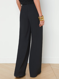 Nova Pleated Wide-Leg Pant by L'AGENCE - View 3