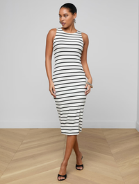 Nura Racerback Midi Dress by L'AGENCE - View 6