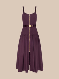 L'AGENCE Rima Dress in Deep Sangria – Image 5